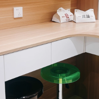 Bar Stool | Acrylic & Carbon Steel | Height Adjustable | Modern Dining Room Seating 8