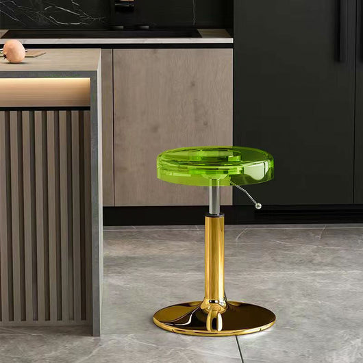 Bar Stool | Acrylic & Carbon Steel | Height Adjustable | Modern Dining Room Seating 9
