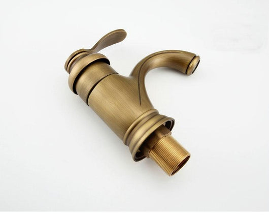 Bathroom Faucet Mixer Tap | Antique Brass, Leak-Proof Design | Elegant Upgrade for Modern Bathrooms 5