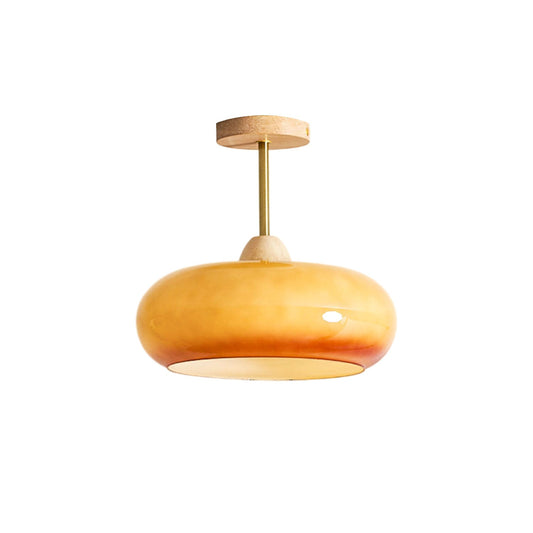 BauhausGlow | Vintage Elegant Glass Disc Flush Mount Ceiling Light 0