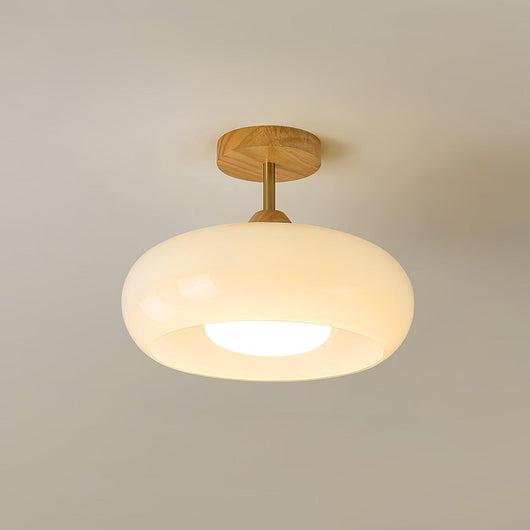 BauhausGlow | Vintage Elegant Glass Disc Flush Mount Ceiling Light 9