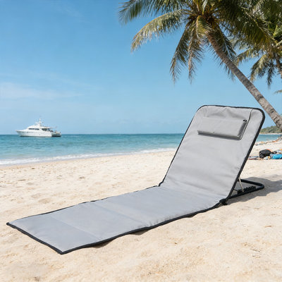 Beach Chair | Durable Oxford Fabric, Adjustable Backrest | Perfect for Outdoor Relaxation 0