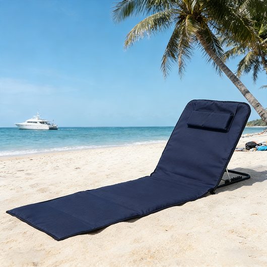 Beach Chair | Durable Oxford Fabric, Adjustable Backrest | Perfect for Outdoor Relaxation 2
