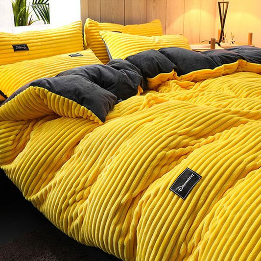 Bedding Set | Thickened Corduroy Velvet | Cozy Warmth & Modern Design | Bedroom Essentials 0