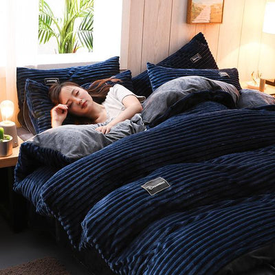 Bedding Set | Thickened Corduroy Velvet | Cozy Warmth & Modern Design | Bedroom Essentials 12