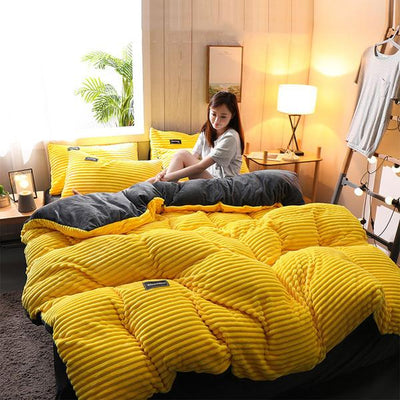 Bedding Set | Thickened Corduroy Velvet | Cozy Warmth & Modern Design | Bedroom Essentials 1