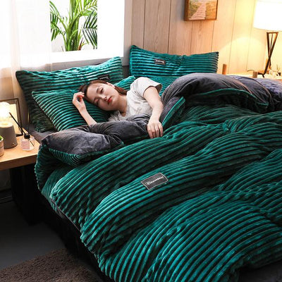 Bedding Set | Thickened Corduroy Velvet | Cozy Warmth & Modern Design | Bedroom Essentials 23