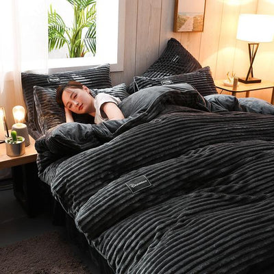 Bedding Set | Thickened Corduroy Velvet | Cozy Warmth & Modern Design | Bedroom Essentials 24
