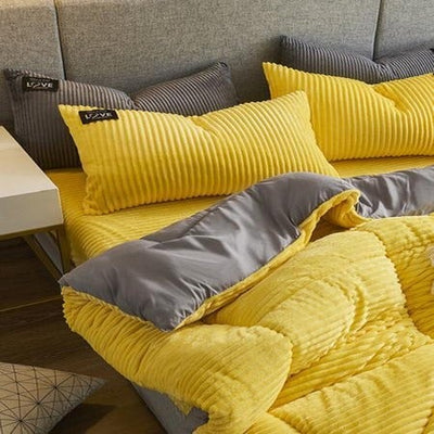 Bedding Set | Thickened Corduroy Velvet | Cozy Warmth & Modern Design | Bedroom Essentials 3