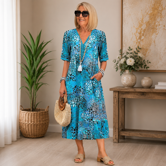 Bella | Women's Dress Floral Midi Lightweight Breathable Summer 2