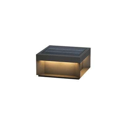 Black Box | Stylish Waterproof Solar Outdoor Post Light with Remote Control 10