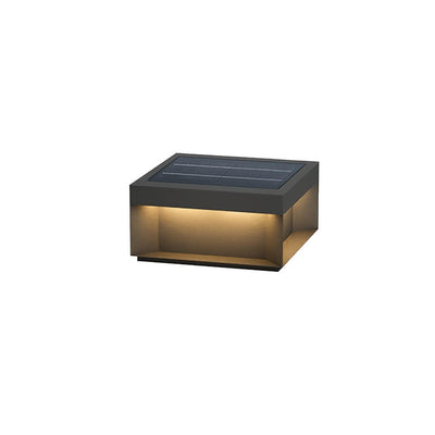 Black Box | Stylish Waterproof Solar Outdoor Post Light with Remote Control 13