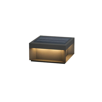 Black Box | Stylish Waterproof Solar Outdoor Post Light with Remote Control 14