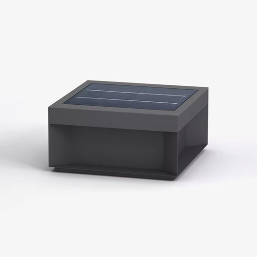 Black Box | Stylish Waterproof Solar Outdoor Post Light with Remote Control 1