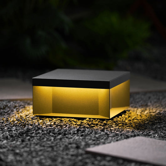 Black Box | Stylish Waterproof Solar Outdoor Post Light with Remote Control 5