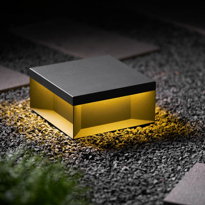 Black Box | Stylish Waterproof Solar Outdoor Post Light with Remote Control 8