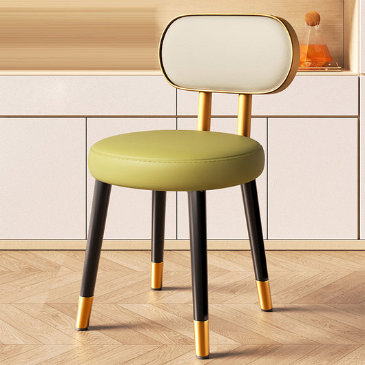 Black Dining Chair | Faux Nappa Leather Upholstery | Nordic Style | Carbon Steel Frame for Dining Room 17