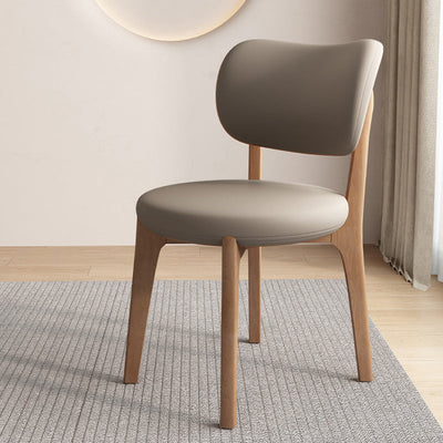 Black Dining Chair | Oak Frame | Faux Leather Upholstery | Modern Scandinavian Design | Dining Room 11