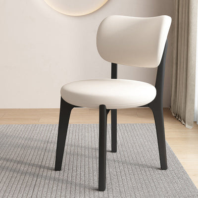 Black Dining Chair | Oak Frame | Faux Leather Upholstery | Modern Scandinavian Design | Dining Room 14
