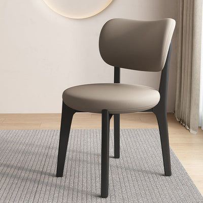 Black Dining Chair | Oak Frame | Faux Leather Upholstery | Modern Scandinavian Design | Dining Room 17