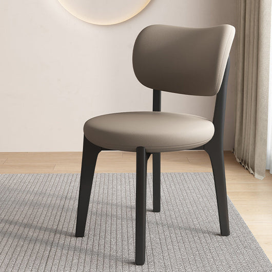 Black Dining Chair | Oak Frame | Faux Leather Upholstery | Modern Scandinavian Design | Dining Room 17