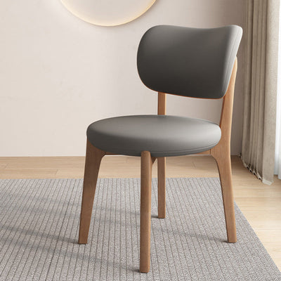 Black Dining Chair | Oak Frame | Faux Leather Upholstery | Modern Scandinavian Design | Dining Room 18