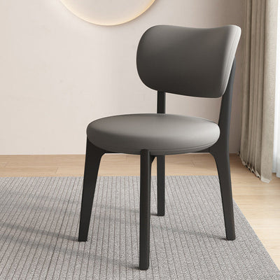 Black Dining Chair | Oak Frame | Faux Leather Upholstery | Modern Scandinavian Design | Dining Room 19