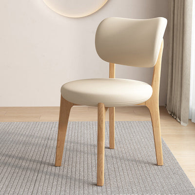 Black Dining Chair | Oak Frame | Faux Leather Upholstery | Modern Scandinavian Design | Dining Room 5