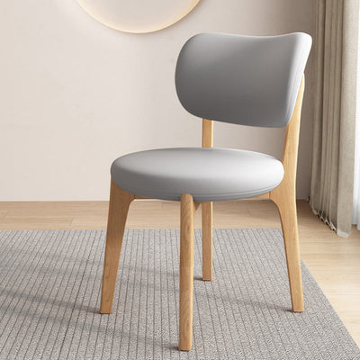 Black Dining Chair | Oak Frame | Faux Leather Upholstery | Modern Scandinavian Design | Dining Room 6