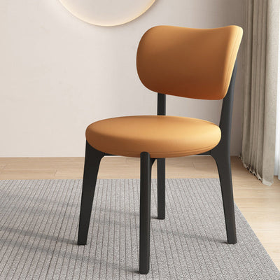 Black Dining Chair | Oak Frame | Faux Leather Upholstery | Modern Scandinavian Design | Dining Room 9