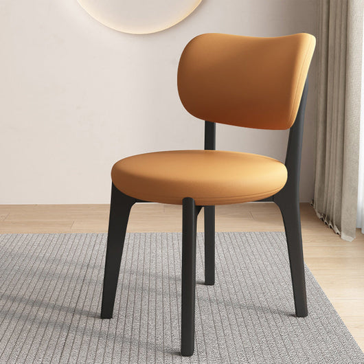 Black Dining Chair | Oak Frame | Faux Leather Upholstery | Modern Scandinavian Design | Dining Room 9