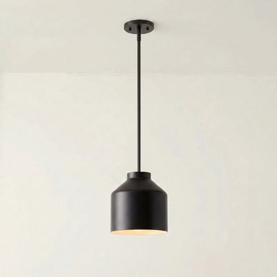 Black Pendant Light for Kitchen Island Adjustable Height Matte Metal Modern Design 15