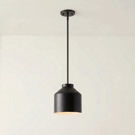 Black Pendant Light for Kitchen Island Adjustable Height Matte Metal Modern Design 15
