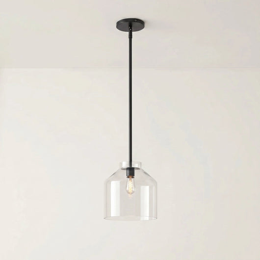Black Pendant Light for Kitchen Island Adjustable Height Matte Metal Modern Design 16