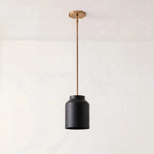 Black Pendant Light for Kitchen Island Adjustable Height Matte Metal Modern Design 25