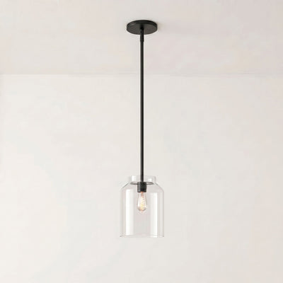 Black Pendant Light for Kitchen Island Adjustable Height Matte Metal Modern Design 34