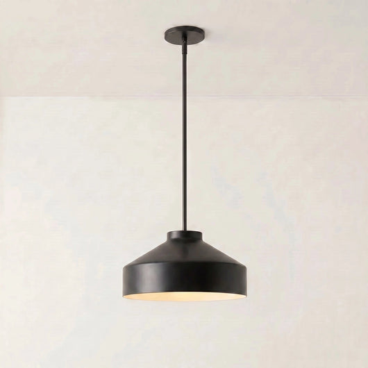 Black Pendant Light for Kitchen Island Adjustable Height Matte Metal Modern Design 40