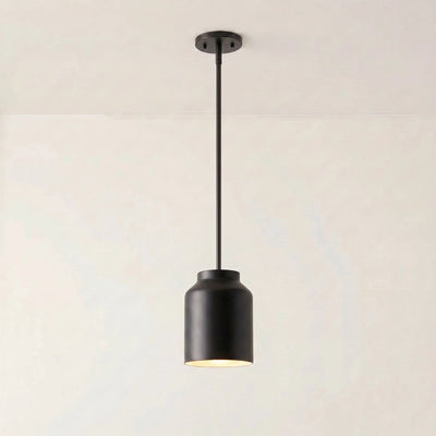 Black Pendant Light for Kitchen Island Adjustable Height Matte Metal Modern Design 42