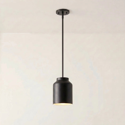Black Pendant Light for Kitchen Island Adjustable Height Matte Metal Modern Design 42