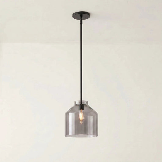 Black Pendant Light for Kitchen Island Adjustable Height Matte Metal Modern Design 52
