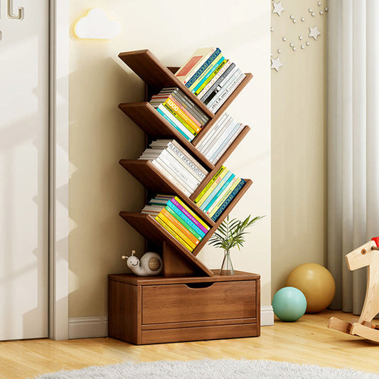 Bookshelf | Solid Wood | Eco-Friendly Multi-Tier Storage | Home Office Organization 0