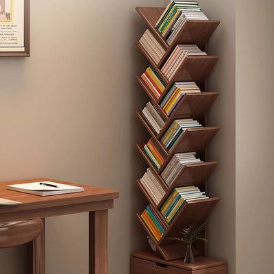 Bookshelf | Solid Wood | Eco-Friendly Multi-Tier Storage | Home Office Organization 8