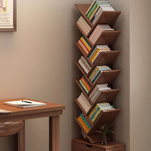 Bookshelf | Solid Wood | Eco-Friendly Multi-Tier Storage | Home Office Organization 8