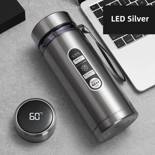 BowLift | Durable Stainless Steel Thermos Water Bottle with LED Display 0