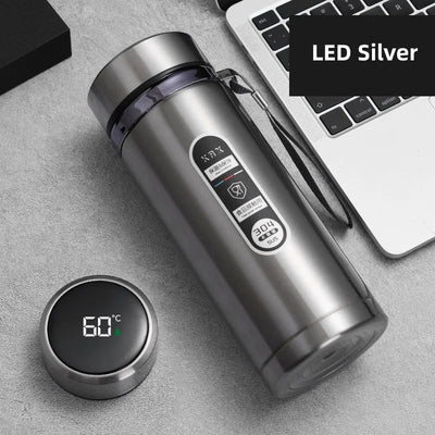 BowLift | Durable Stainless Steel Thermos Water Bottle with LED Display 0