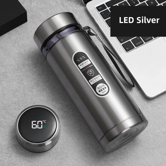 BowLift | Durable Stainless Steel Thermos Water Bottle with LED Display 0