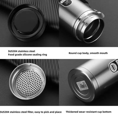 BowLift | Durable Stainless Steel Thermos Water Bottle with LED Display 4