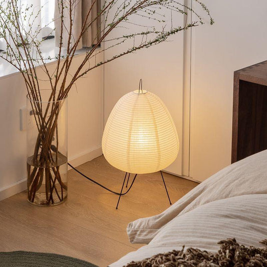BowLift | Elegant Japanese Rice Paper Floor Lamp for Living Room Lighting 0