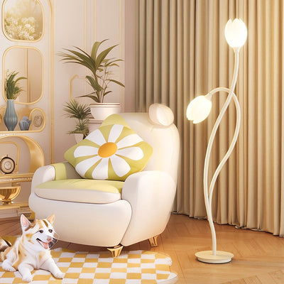 BowLift | Elegant Modern Floral Floor Lamp for Living Room Illumination 1