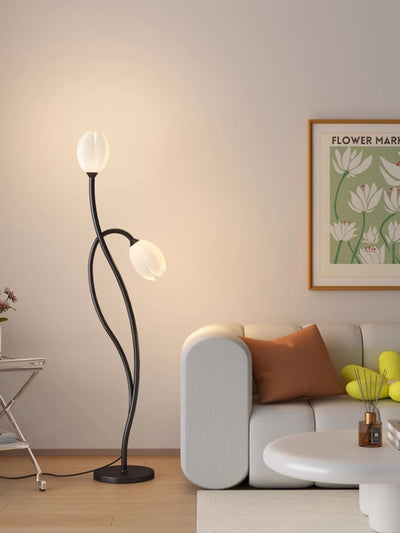 BowLift | Elegant Modern Floral Floor Lamp for Living Room Illumination 6